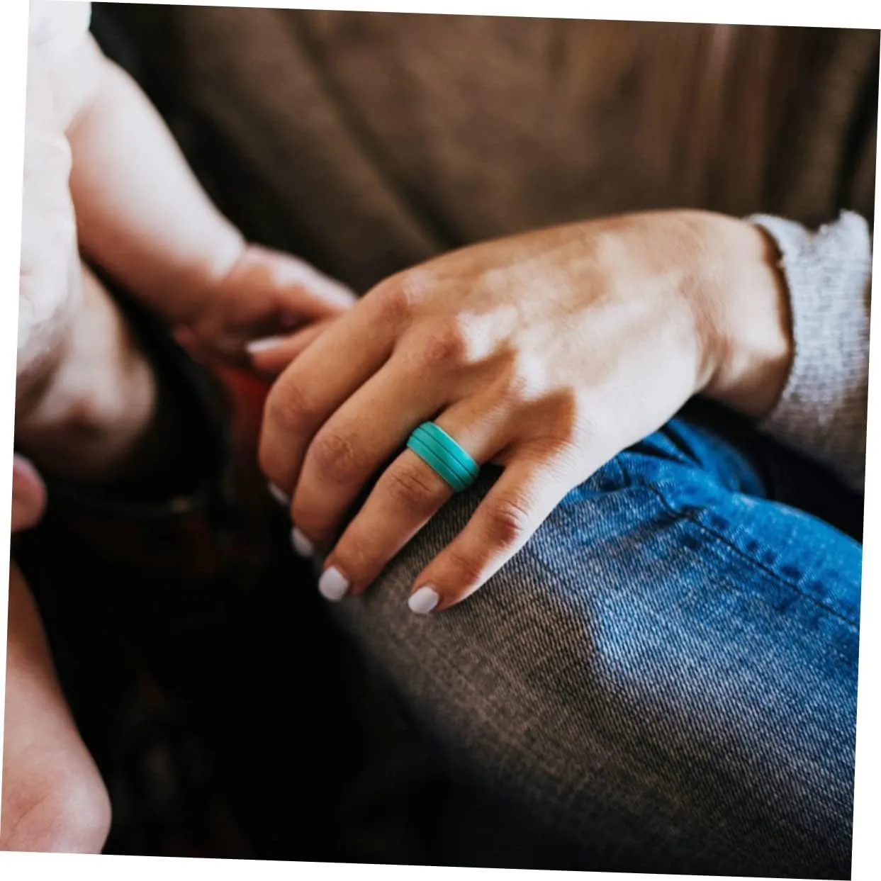 14 Pcs Men's Silicone Rings Silicone Wedding Band Silicone Womens Wedding Band Women Wedding Ring