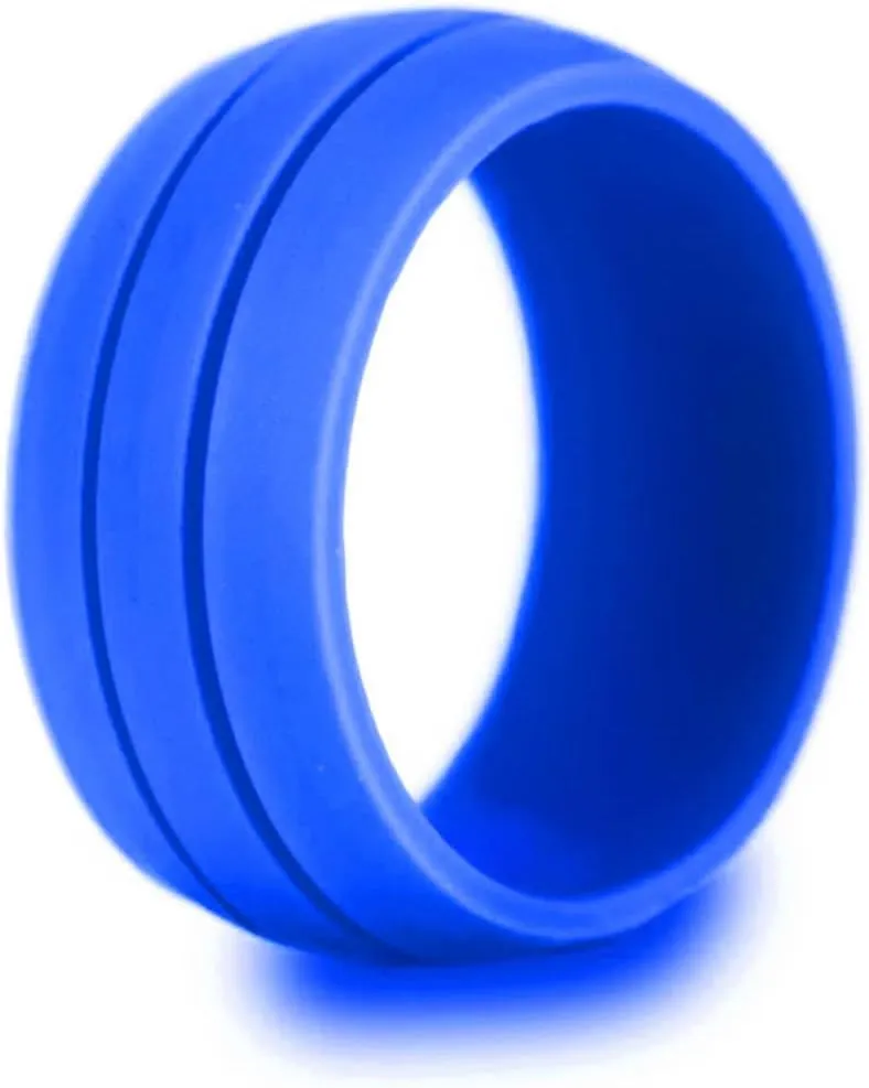14 Pcs Men's Silicone Rings Silicone Wedding Band Silicone Womens Wedding Band Women Wedding Ring