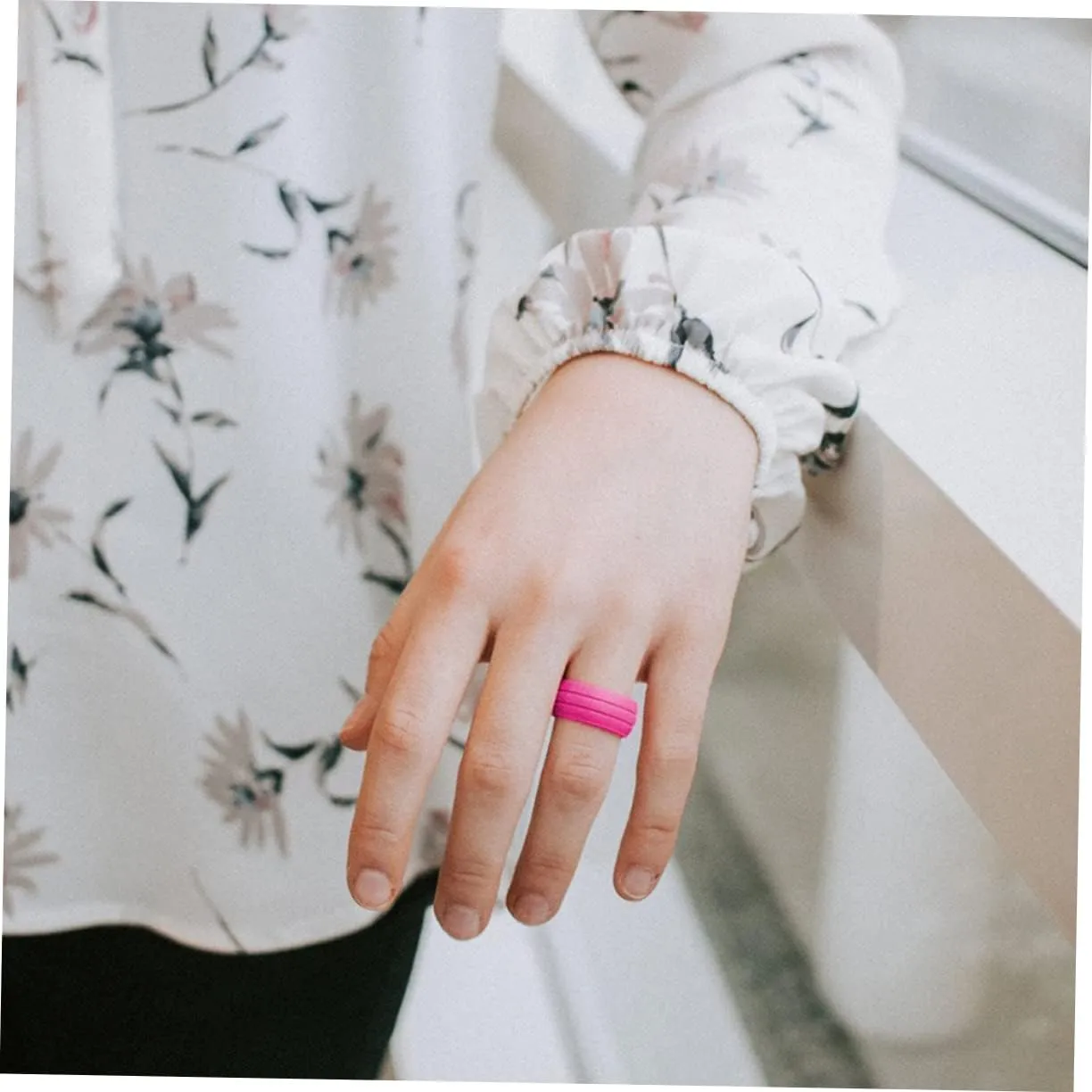 14 Pcs Men's Silicone Rings Silicone Wedding Band Silicone Womens Wedding Band Women Wedding Ring