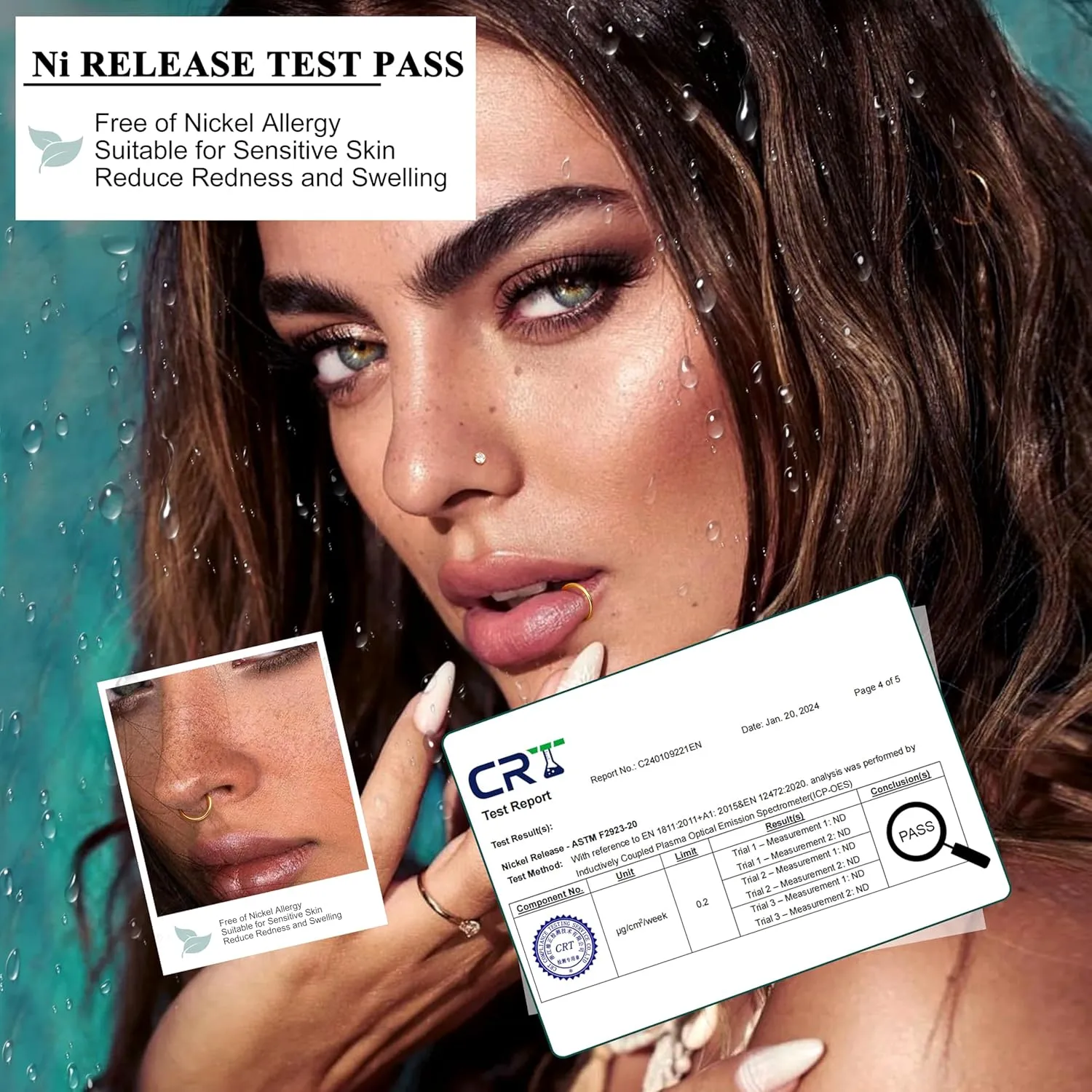 18G Nose Rings Hoops and 20G Nose Studs for Women Men -Hypoallergenic 316L Surgical Stainless Steel Clicker Hinged Segment Ball CZ Simulated Diamond Nostril Piercings Jewelry 15Pcs