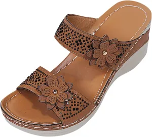 2024 Womens Wedge Sandals Dressy: Comfortable Orthopedic Sandals Summer Chunky Heels Fashion Walking Platform