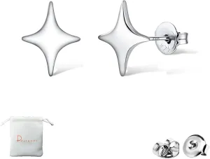 925 Sterling Silver Studs Earrings for Women Star Stud Earring Hypoallergenic Silver Stud Earrings Dainty Star Earrings for Women