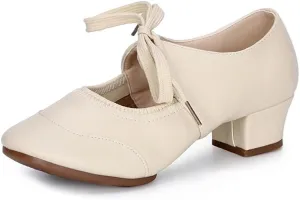 AOQUNFS Womens Dance Sneakers Ballroom Lace-up Modern Salsa Latin Jazz Practice Dance Shoes,YMJ-215