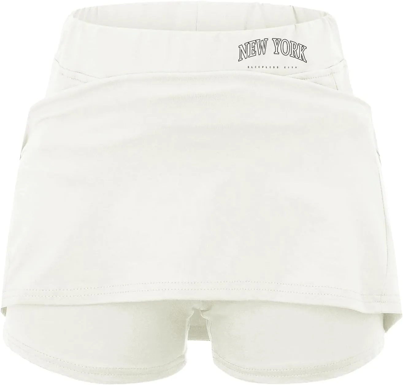 Athletic Skirts Women with Shorts Casual Tummy Control Tennis Skorts with Pockets New York Yoga Workout Summer Clothes
