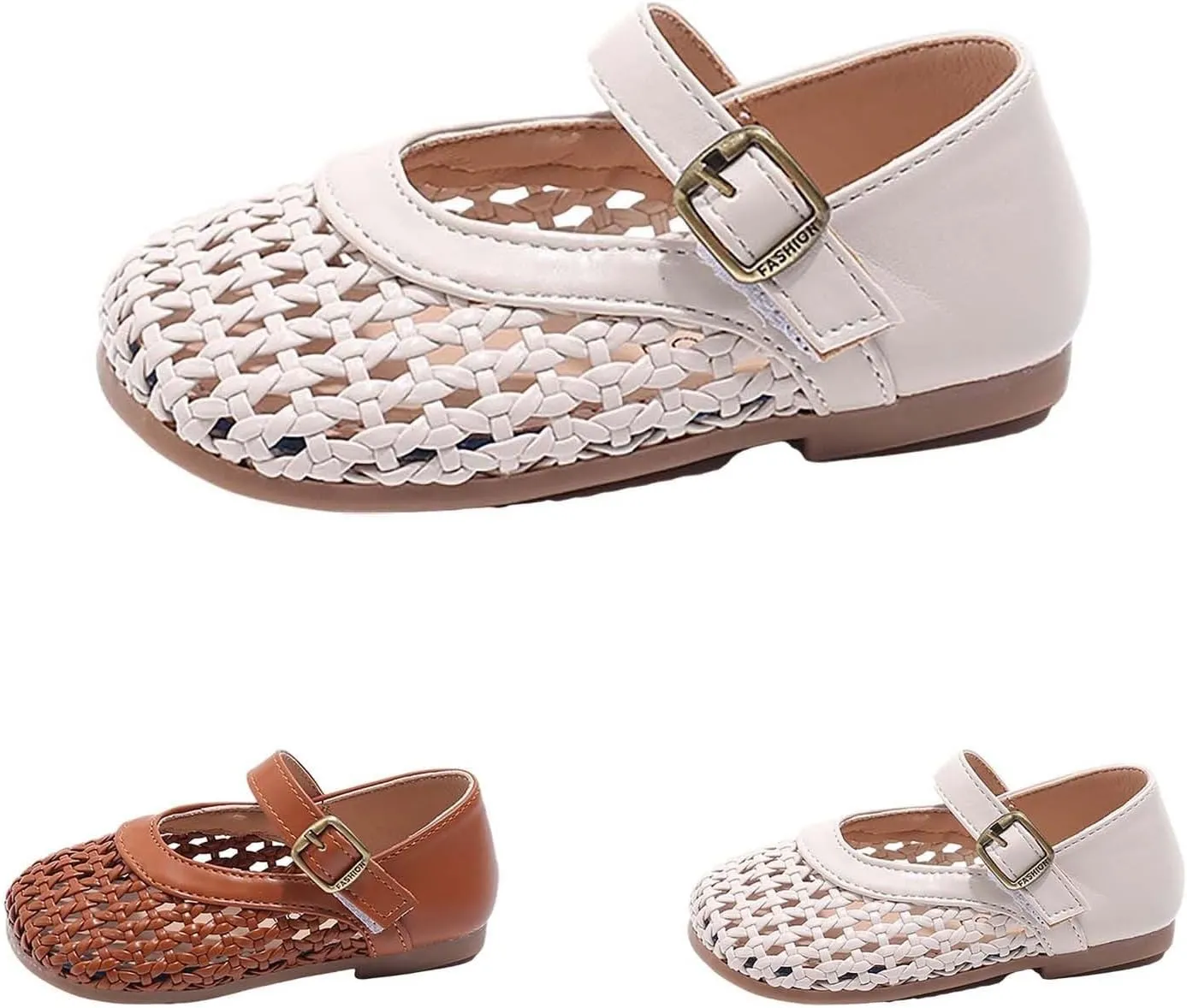 Baby Girls Leather Hollow Sandals High Heel Soft Non Slip Breathable Ankle Sandals Infant Newborn Adjusted Strap Shoes