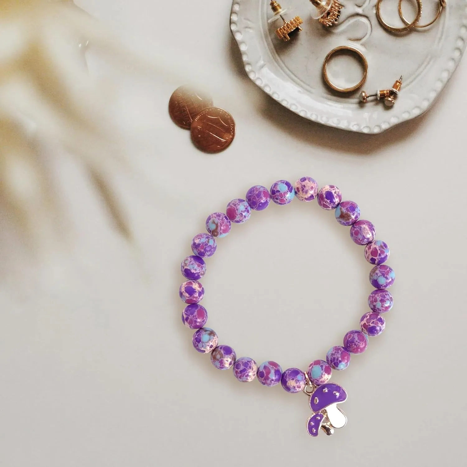 Beaded Bracelets for Women, Natural Stone Bracelets, Gemstone bracelet, Stretch Bracelets for Women Gifts for Women