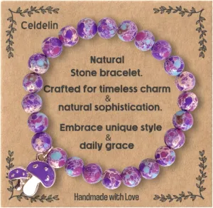 Beaded Bracelets for Women, Natural Stone Bracelets, Gemstone bracelet, Stretch Bracelets for Women Gifts for Women