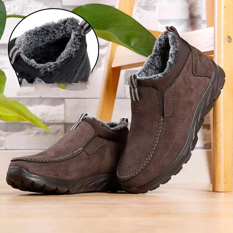Beijing Cloth Shoes Men's Cotton Shoes Middle-aged And Elderly Thickened Warmth