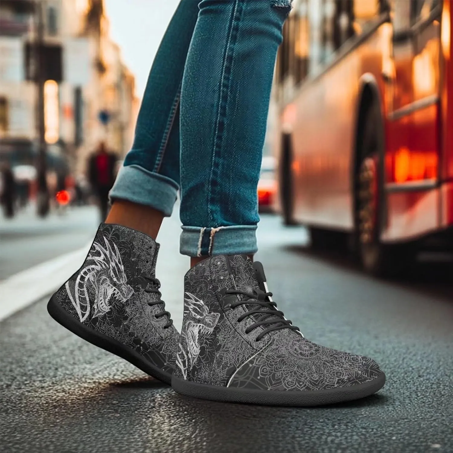 Binienty Barefoot Minimalist Shoes Mens Womens Wide Toe Cross Trainer Zero Drop Lace Up Sneakers