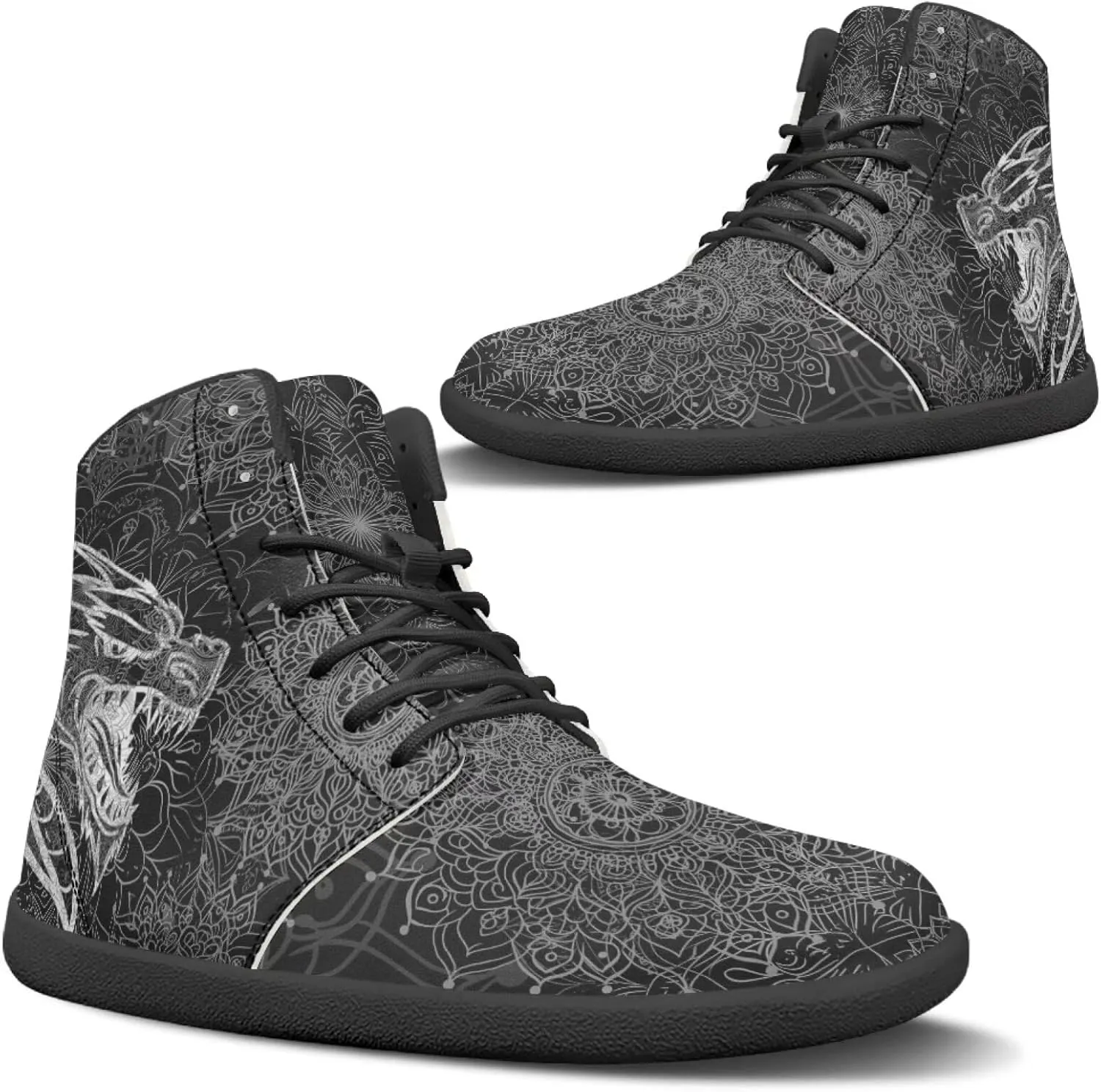 Binienty Barefoot Minimalist Shoes Mens Womens Wide Toe Cross Trainer Zero Drop Lace Up Sneakers