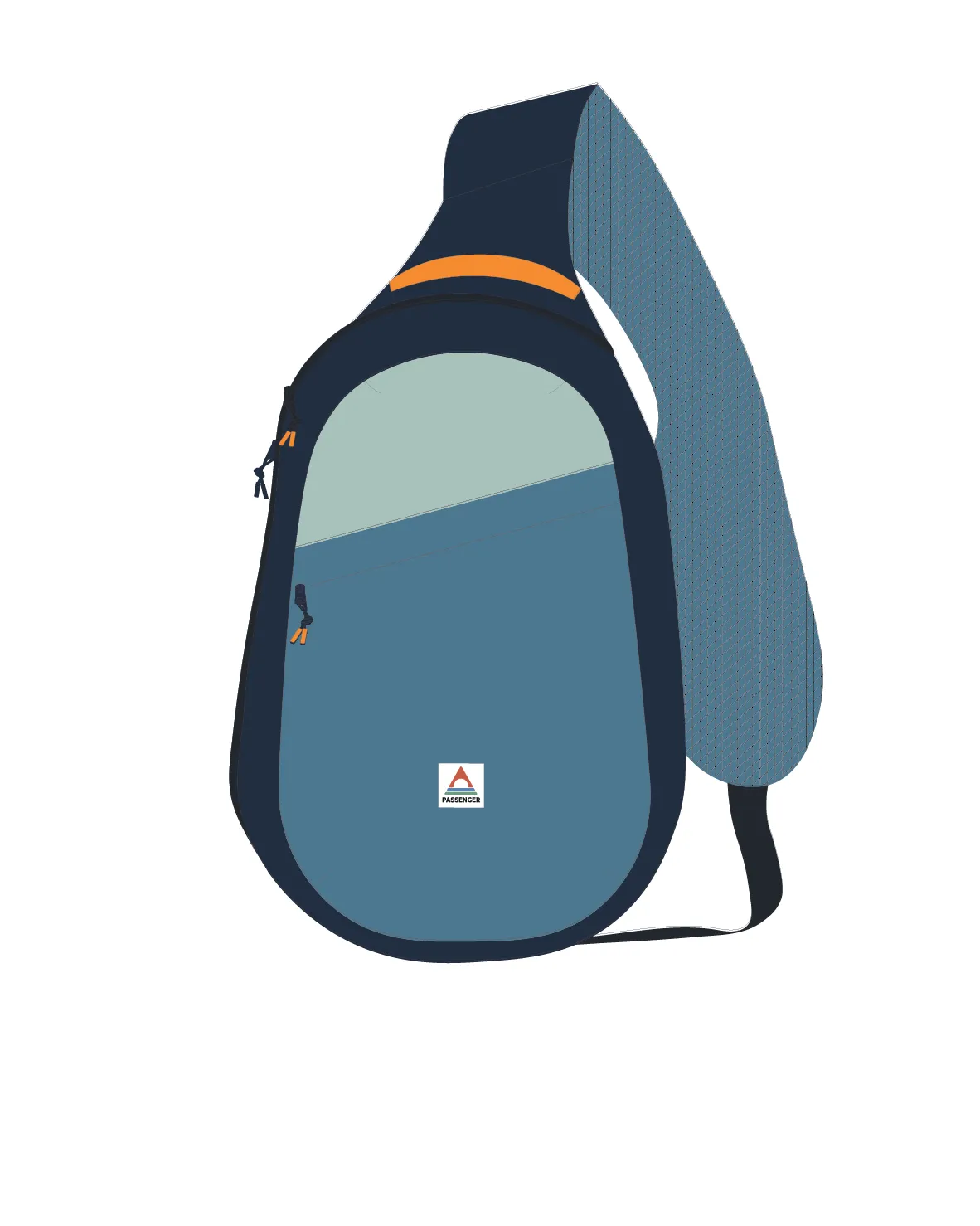 Boondocker Recycled Sling 8L - Rich Navy/Surf Spray/Moonlight Blue