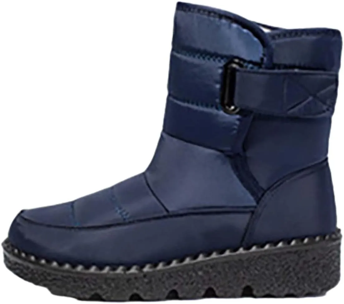 Botas De Invierno Para Mujer Elegantes Con Tacon Botas Invierno Para Mujer White Snow Boots for Women Fuzzy Boots Womens Snow Shoes Waterproof of Today