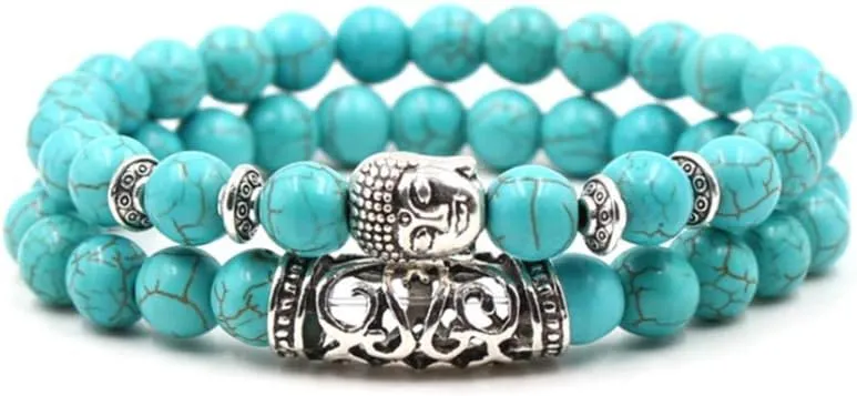 Buddha Bracelet Women Sets Stretch Bead Wraps Lucky Friendship Minimalism Anniversary Birthday Christmas