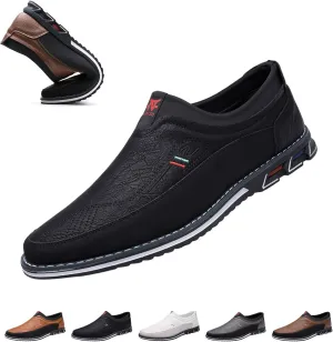 Buybuymen Orthopedic Shoes, Buybuymen Men's Fashion Orthopedic Shoes, Slip-on Fashion Oversized Loafers Oxford Shoes