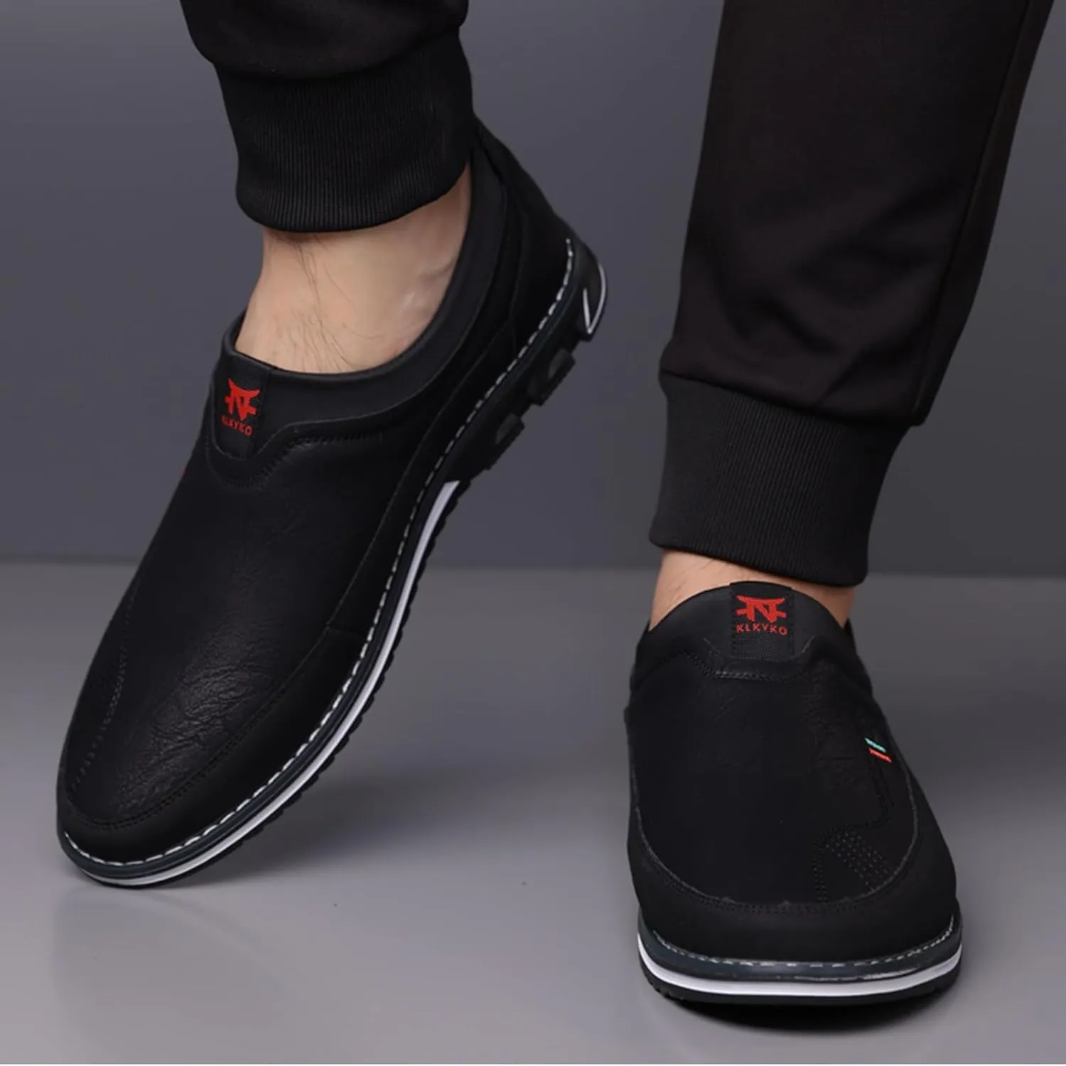 Buybuymen Orthopedic Shoes, Buybuymen Men's Fashion Orthopedic Shoes, Slip-on Fashion Oversized Loafers Oxford Shoes