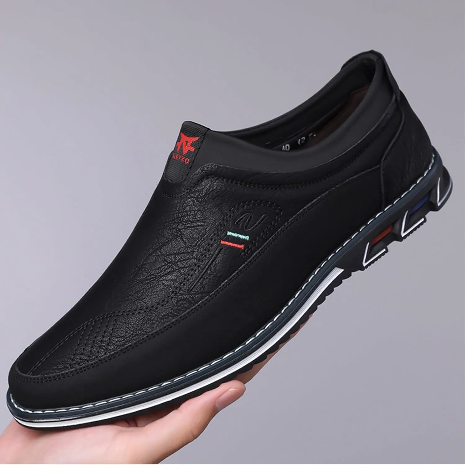 Buybuymen Orthopedic Shoes, Buybuymen Men's Fashion Orthopedic Shoes, Slip-on Fashion Oversized Loafers Oxford Shoes