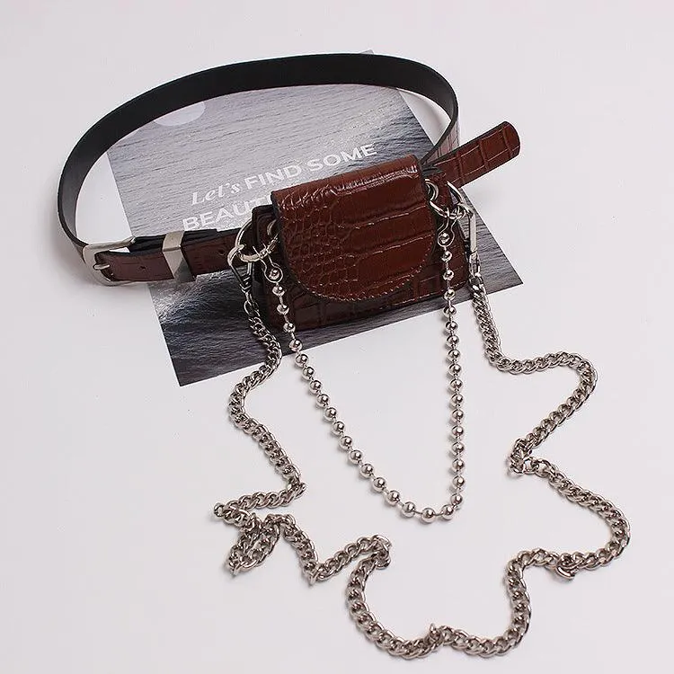 Chain Crossbody Bag Pattern Bead