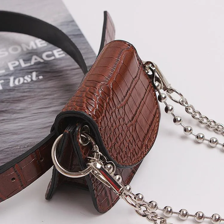 Chain Crossbody Bag Pattern Bead