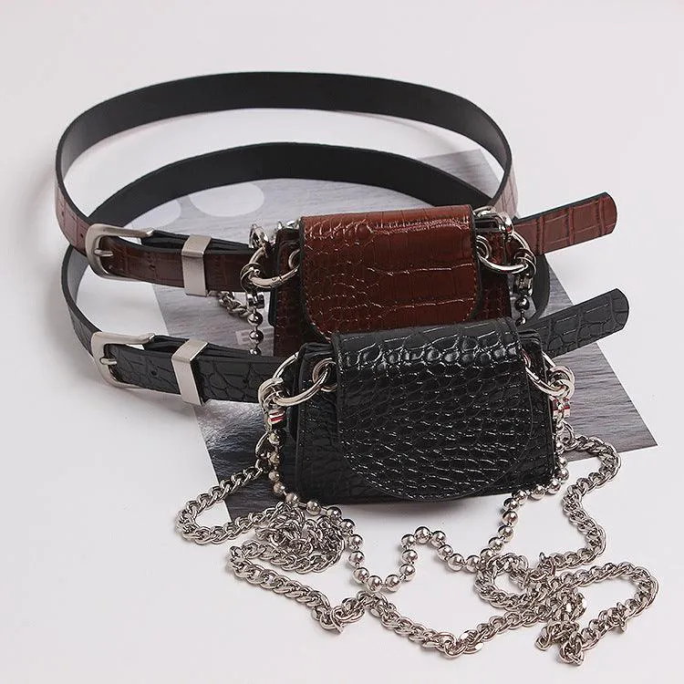 Chain Crossbody Bag Pattern Bead