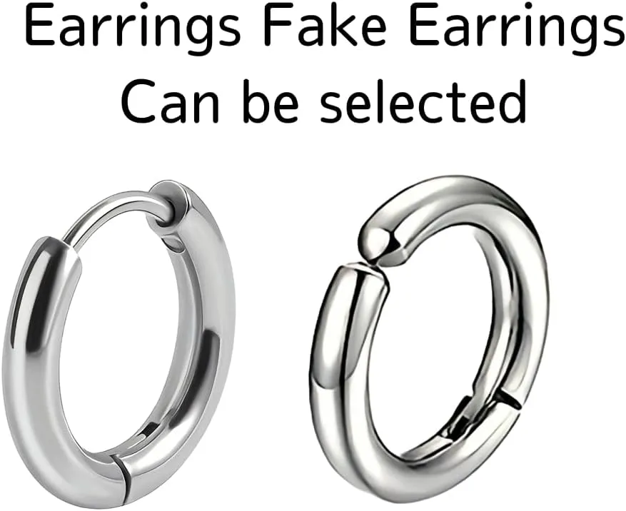 Chain piercing Fake peer 10 variation Thermal steel lip ring piercing