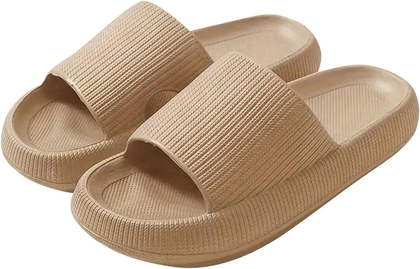 Cloud Slippers for Women Platform Heel Non Slip Sandals Lightweight Comfy House Slippers Casual Indoor Shower Shoes Bathroom Slides