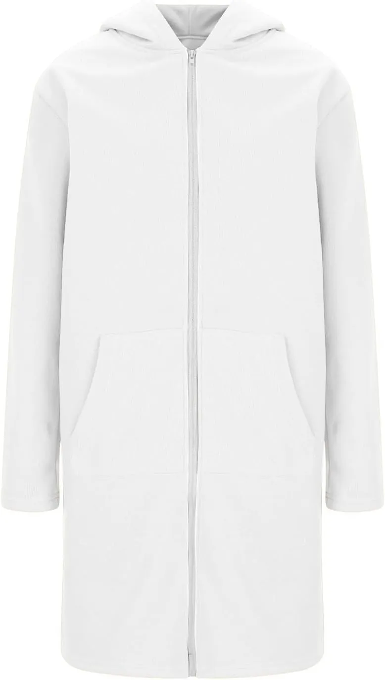 Coats for Women Zip Up Long Sleeve Oversized Hoodies Casual Lightweight Fleece Jackets with Pockets Outerwear