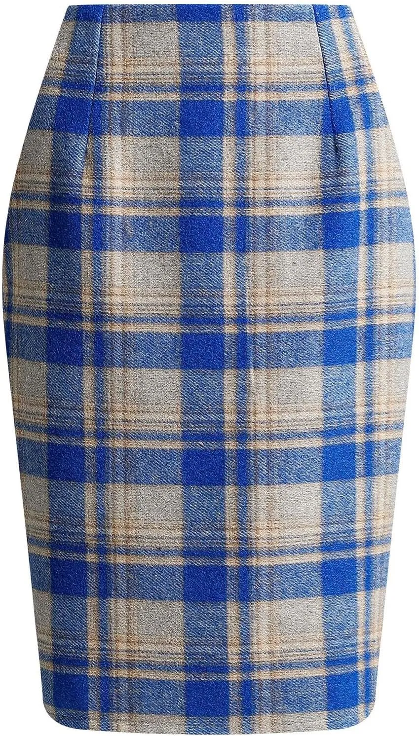 COTECRAM Plaid Mini Skirts for Women Trendy High Waisted Fall Winter Wool Bodycon Pencil Midi Skirts A-line