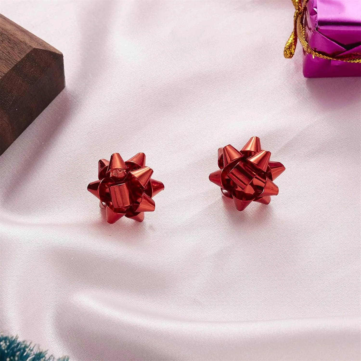 Crystal Christmas Earrings Cute Handmade Sparkly Snowflake Snowman Red Green Tree Star Statement Dangle Drop Earrings Winter Holiday Jewelry for Women Xmas