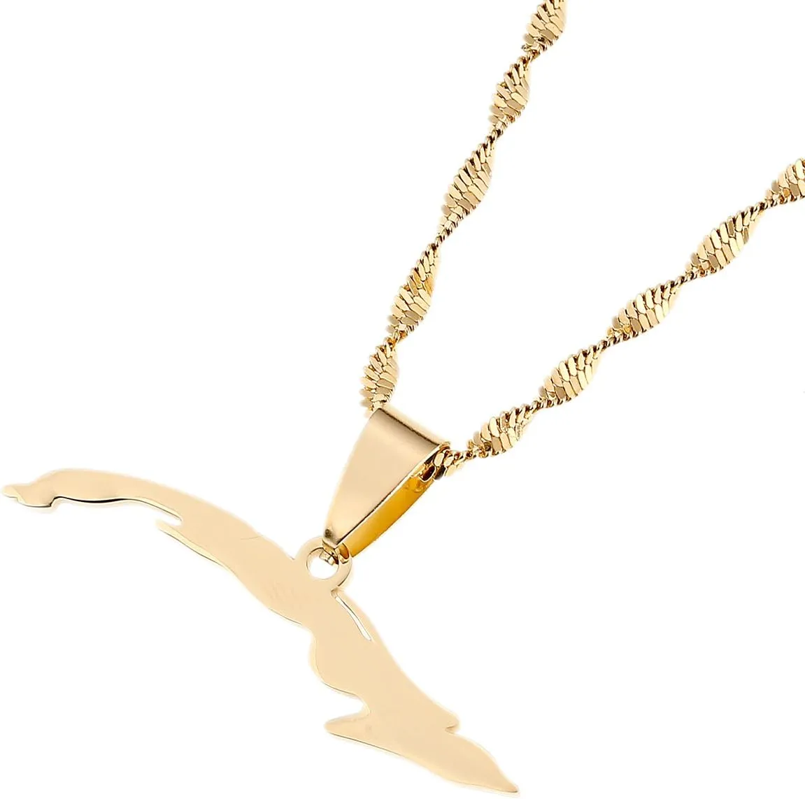 Cuba Map Necklaces for Women Map of Cuba Charm Cuban Pendant Jewelry