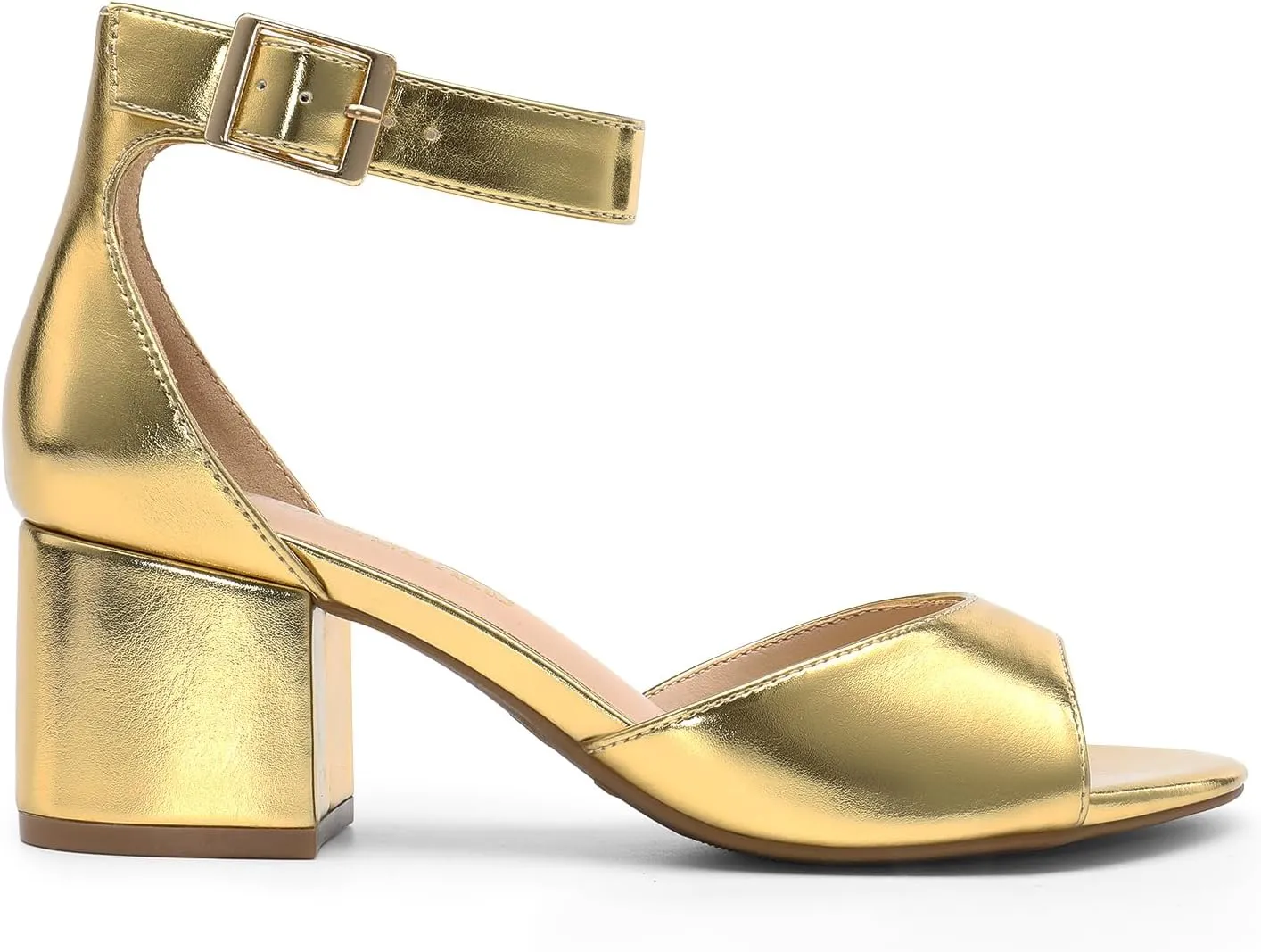 DREAM PAIRS Womens Heel Ssandals, Chunkle Fashion Low Heel Pump Ankle Strap Dress Sandal