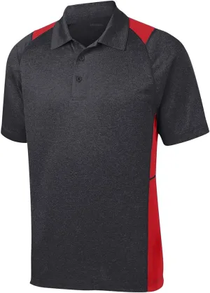 DRI-Equip Moisture Wicking 2-Color Athletic Polos in 13 Colors. XS-4XL