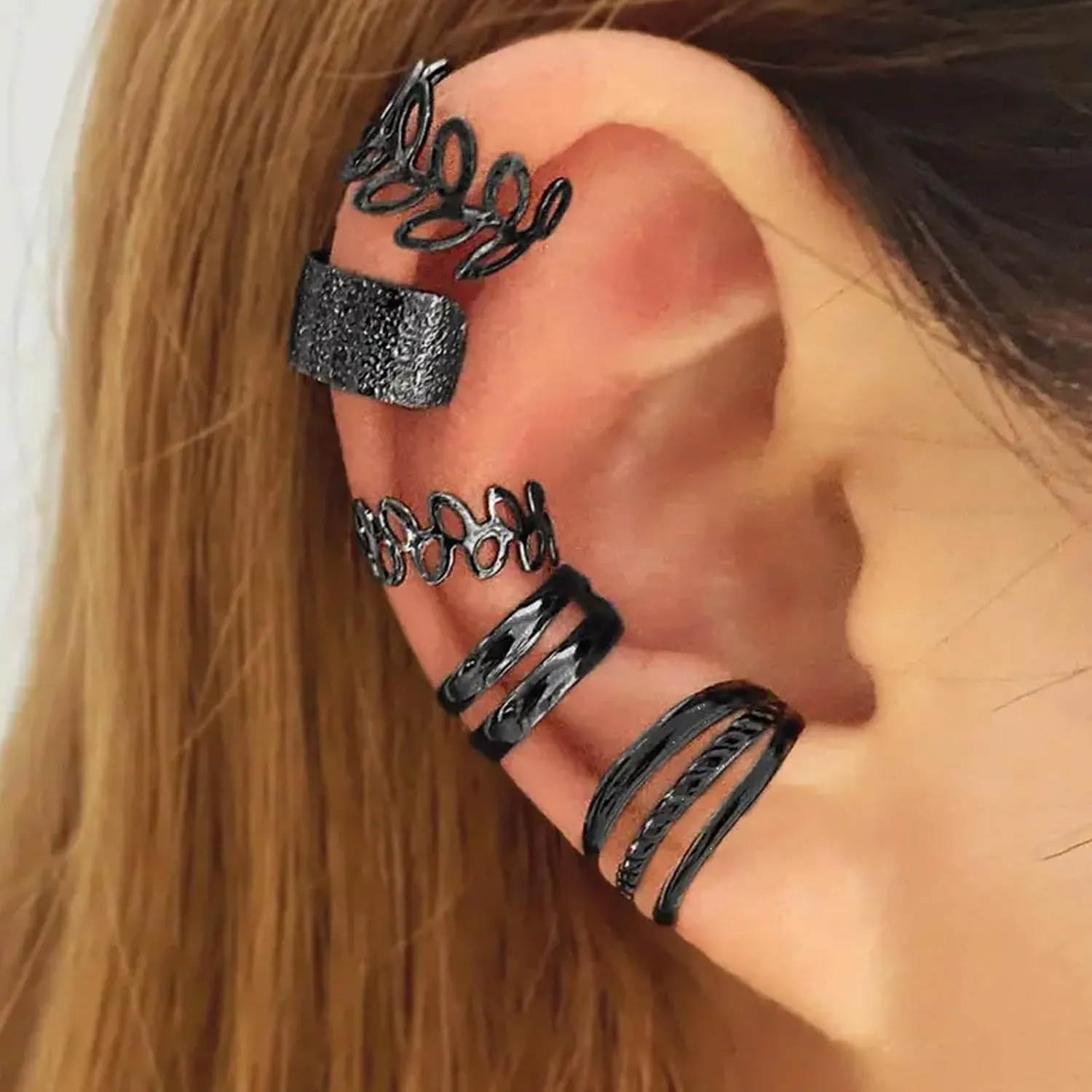 Ear Cuff Earrings for Women Ear Cuffs Non Piercing Clip On Cartilage Earrings Gold Knot Earrings for Women Round Huggie Non Pierced Jewelry Gifts Trendy Stuff