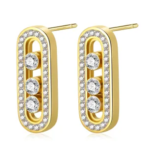 Earrings for Women Handmade Stud Earrings for Women Trendy Stainless Steel Stud Earrings for Women's Flat Back Earrings for Women, Men, and Girls Gold Fashionable Stylish Earring Studs