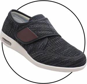 Extra Wide Edema Swollen Slippers - Breathable Casual Athletic Sneakers for Men - Slip-On Comfort Walking & Running Shoes