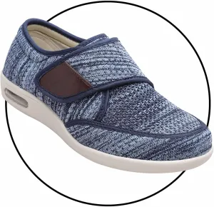 Extra Wide Edema Swollen Slippers - Breathable Casual Athletic Sneakers for Men - Slip-On Comfort Walking & Running Shoes