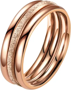 FashionEngagement Bands Sets for Women,Dainty Gold Plated Stacking Rings Pack Minimalist Anniversary Jewelry Accessory