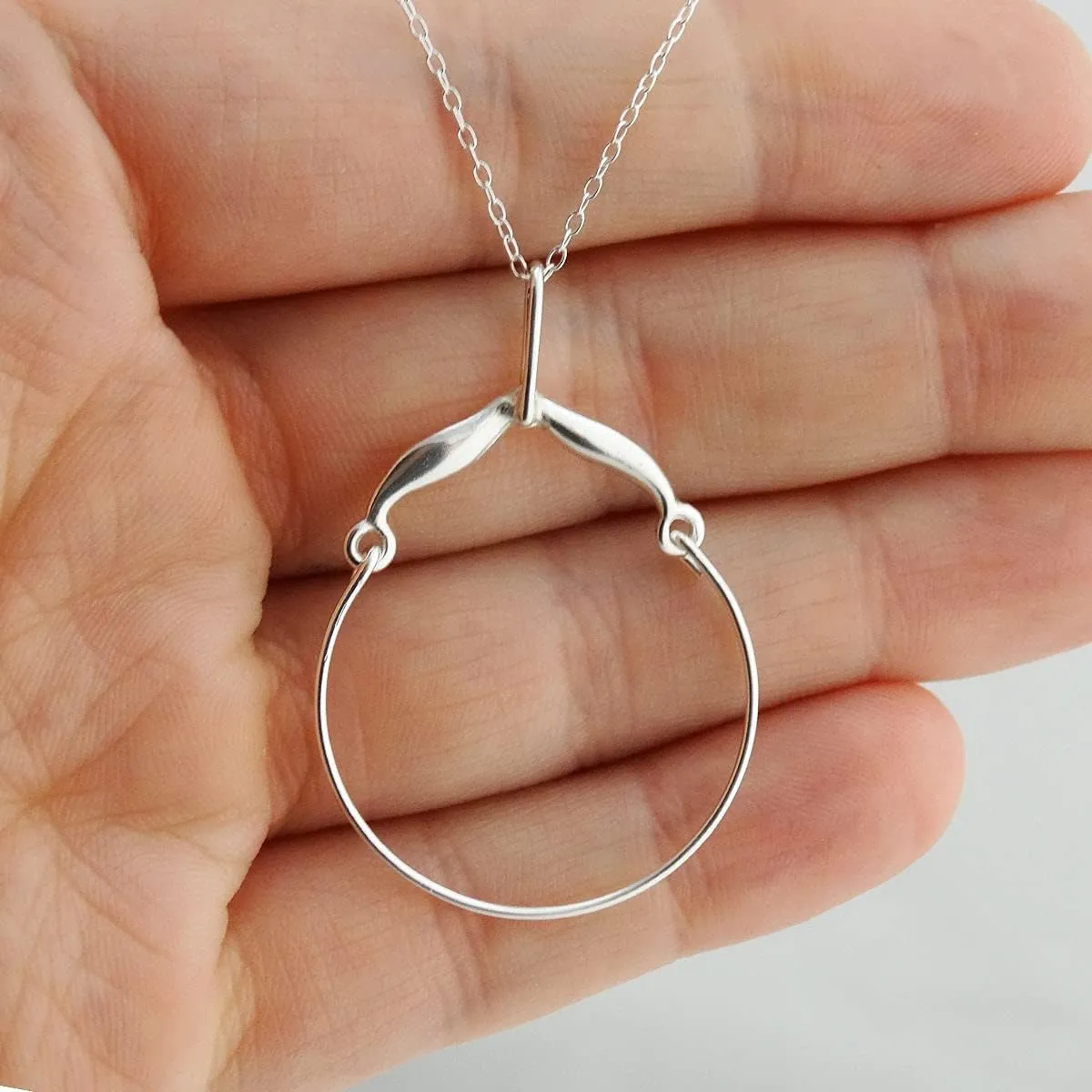 FashionJunkie4Life Dainty Charm Holder Necklace | 18" Chain Pendant Necklace For Women