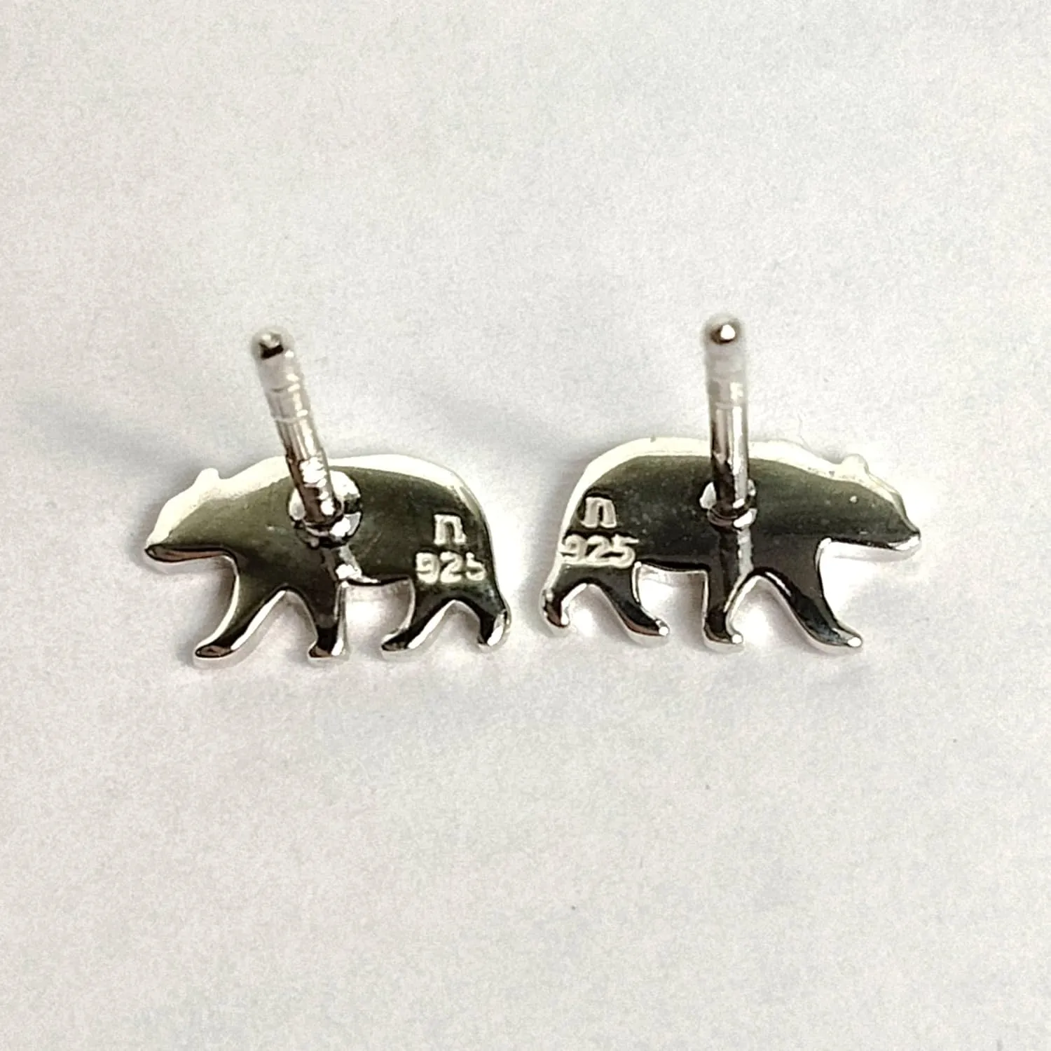 FashionJunkie4Life Sterling Silver Animal Stud Earrings with Butterfly Backs