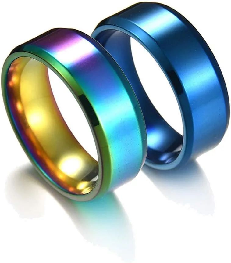 FashionWedding Bands for Women,Chunky Gold Plated Rings Stackable Thick Engagement Anniversary Promise Rings for Her