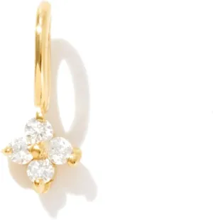Gelin Diamond 14k Solid Gold Cluster Charm Pendant for Women