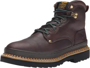 Georgia Boot Men's Georgia Giant G6374 Work Boot,Brown,9.5 W