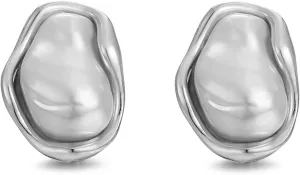 Gold Baroque Pearl Earrings Irregular Pearl Earrings Hypoallergenic for Women Jewelry