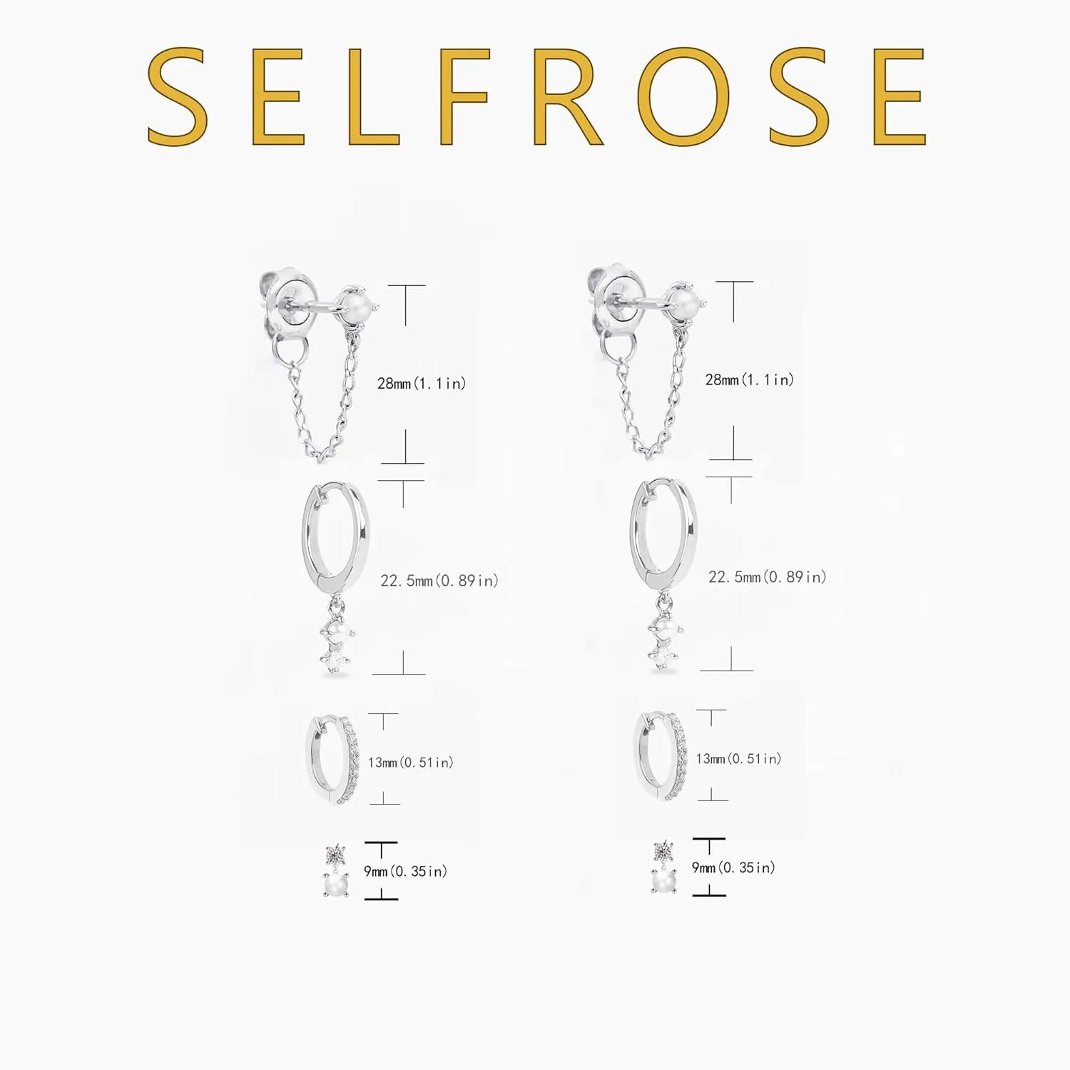 Gold Earrings for Women Trendy,Dainty Dangle Earrings 14K Gold Plated Huggie Hoop Earrings Hypoallergenic Cartilage Earring Set Cute Drop Dangle Earrings Simple Cross Heart Earrings Jewelry