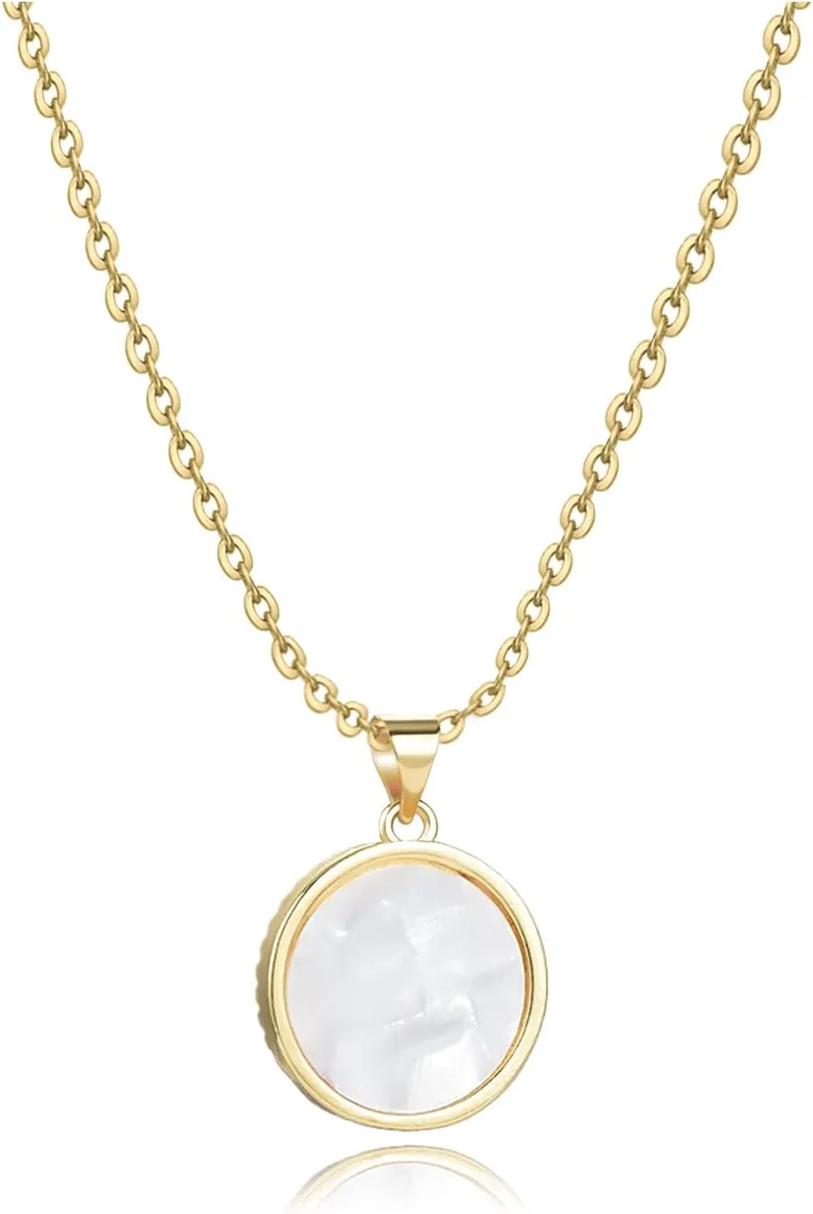 Gold Zodiac Necklaces for Women Red Yellow Green Clear CZ Aries Taurus Gemini Cancer Leo Virgo Libra Scorpio Sagittarius Capricorn Aquarius Pisces Birthday Anniversary