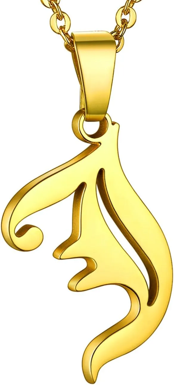 GOLDCHIC JEWELRY Initial Necklace for Women, Gold Letter Charm Chain Necklaces for Mother Wife
