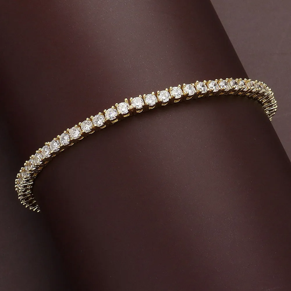 iLLASPARKZ CZ Stone Cushion Tennis Bracelet