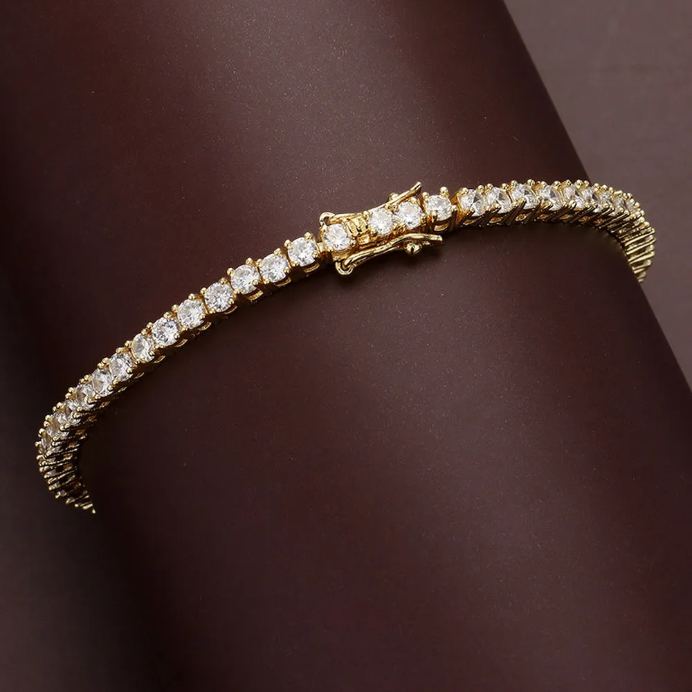 iLLASPARKZ CZ Stone Cushion Tennis Bracelet