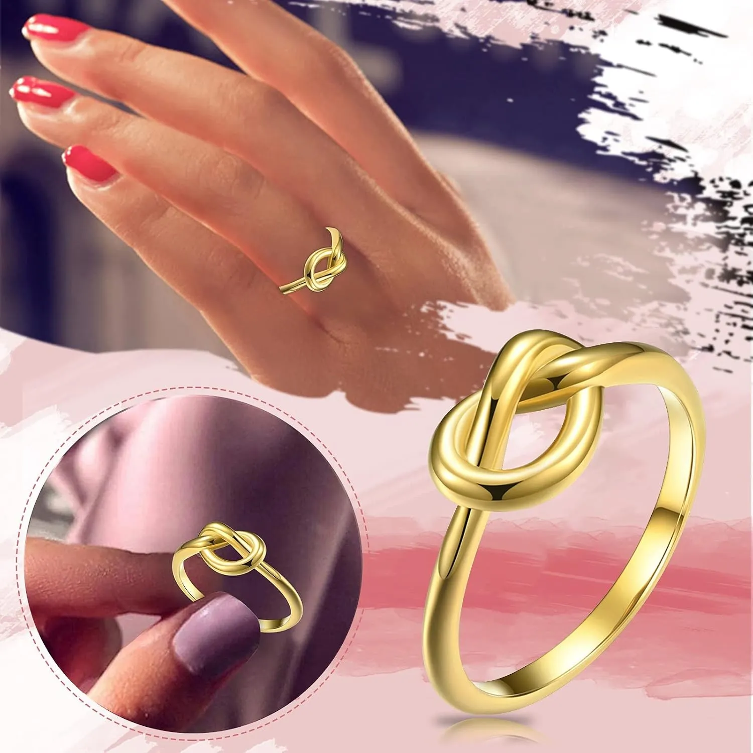 Infinity Promise Ring for Her,S925 Sterling Silver CZ Rings for Women Dainty Friendship Rings Eternity Promise Wedding Bands