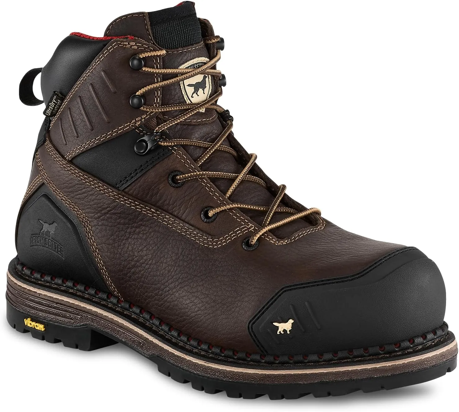 Irish Setter, Edgerton XD, Mens, 6", Waterproof, Non-Metallic Safety Toe, Work Boot