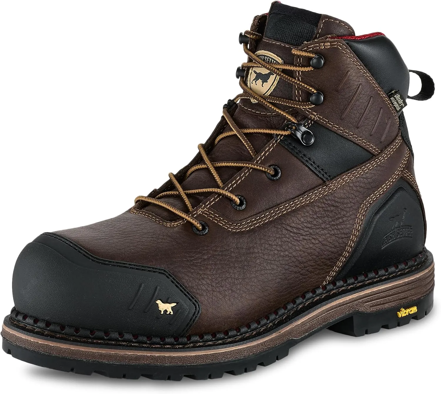 Irish Setter, Edgerton XD, Mens, 6", Waterproof, Non-Metallic Safety Toe, Work Boot